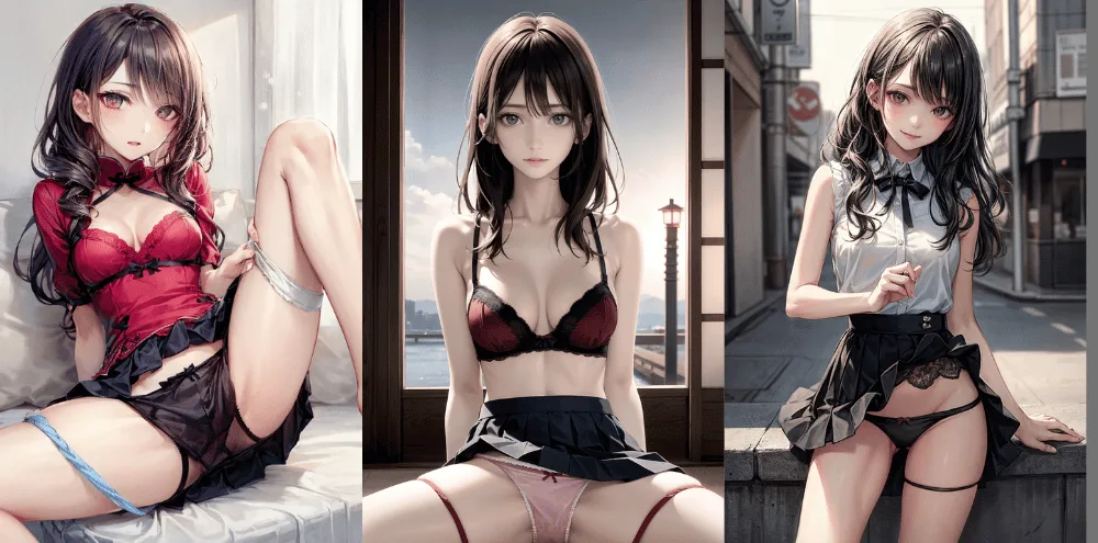 2次元美少女のパンチラ画像